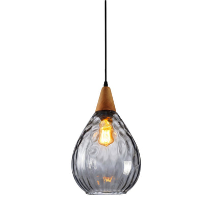Uranix Cone Shape Water Ripple Glass Pendant Light
