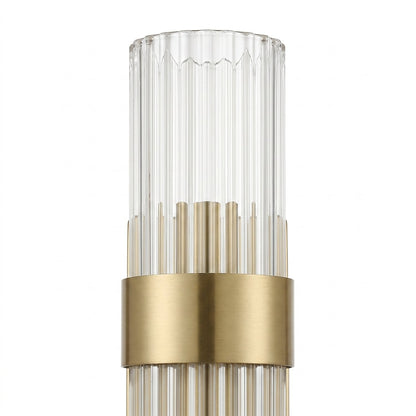 Saelin Modern LED Tube Glass Wall Sconce