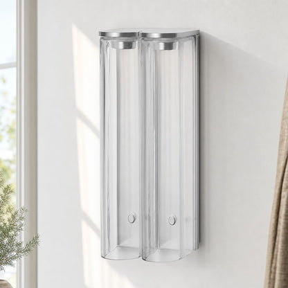 Giulia Minimalist LED Double Tube Glass Wall Light