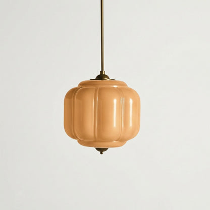 Cyrilith Vintage Milk Glass Oiled Brass Eloise Pendant light