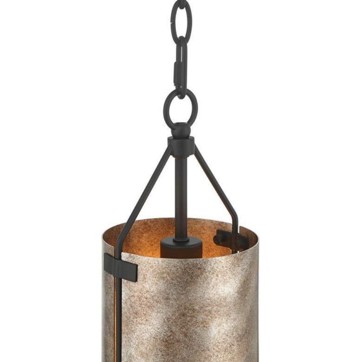 Grange Industrial Rustic Bronze Cylinder Pendant Light