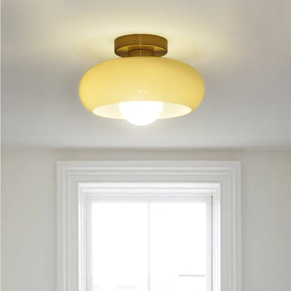 Oziro Vintage Donut Round Glass Ceiling Lights