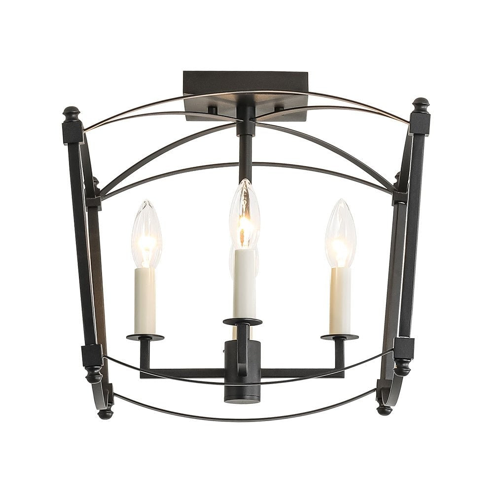 Celeste Retro 4 Light Open Frame Lantern Cage Ceiling Light