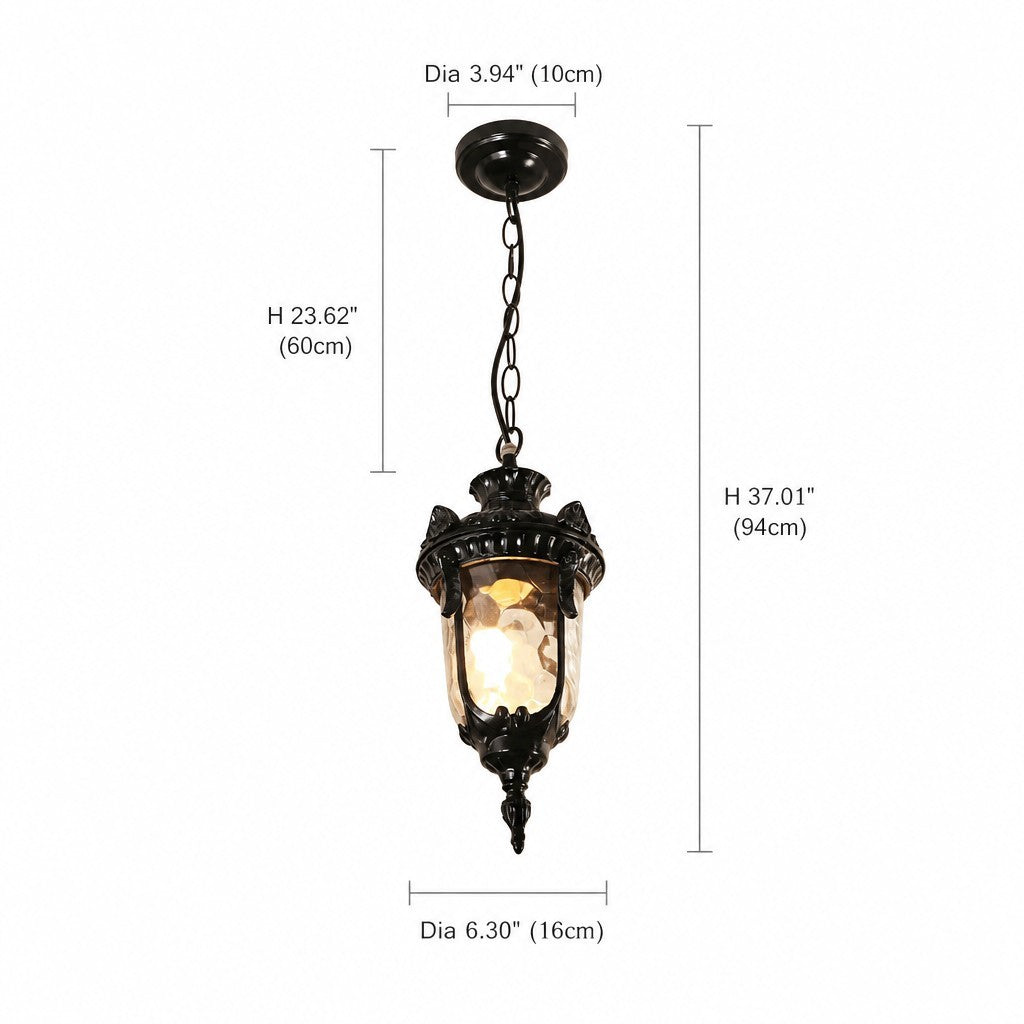 Maxwell Farmhouse Outdoor Patio Porch Small Pendant Light