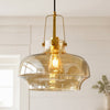 Mynorix Transparent Bowl Shaped Glass Pendant Light