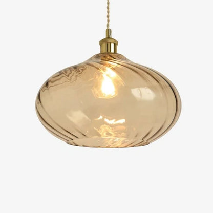 Lunaris Modern Globe Glass Pendant Light