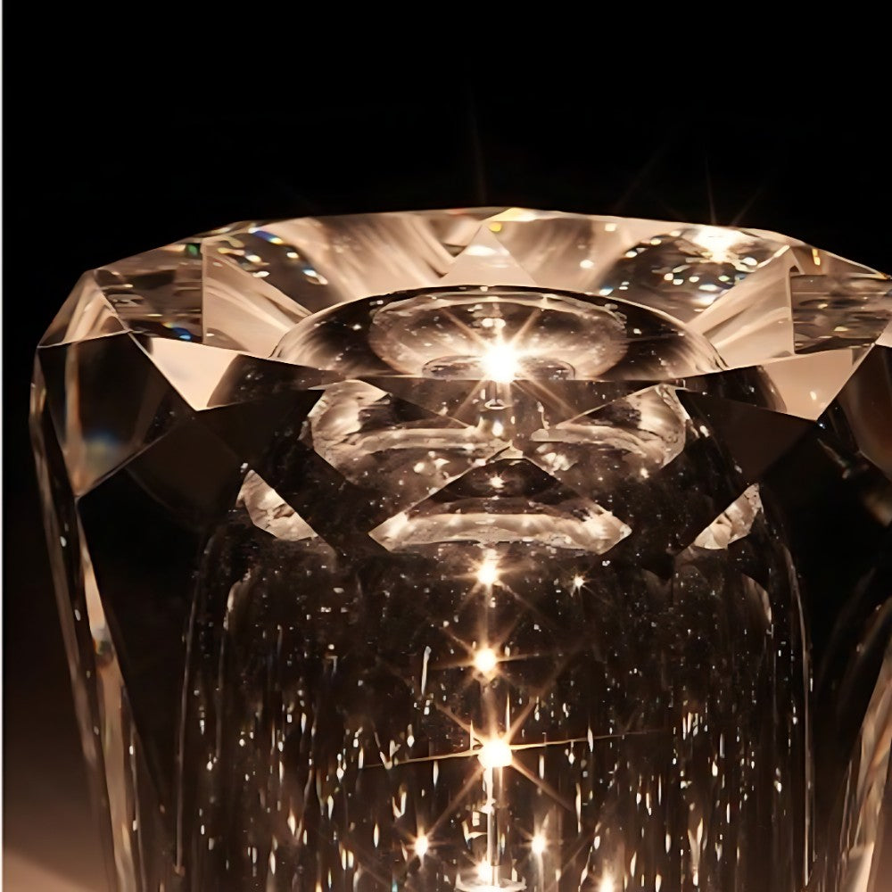 Faelith Modern Crystal Glass Faceted Table Lamp