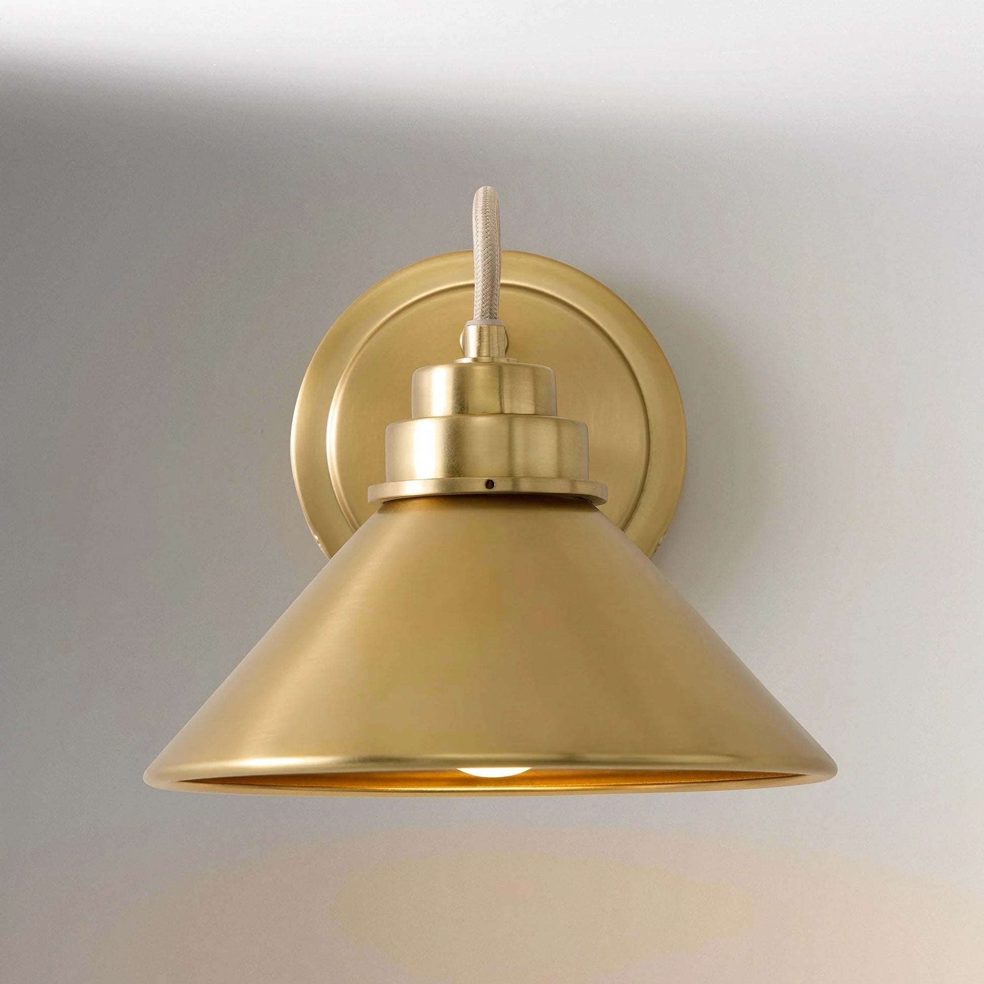 Kalevipoeg Modern Farmhouse Cone Shade Wall Sconce