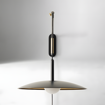 Cruz Minimalist Adjustable Plug-In Wall Sconce