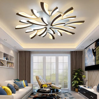 Sariel Led Dimmable Acrylic V Shape Ceiling Light