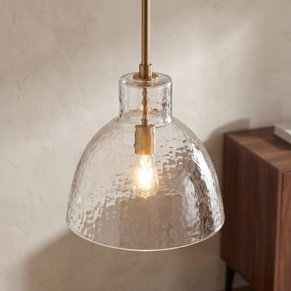 Keen Farmhouse Glass Dome Pendant Light