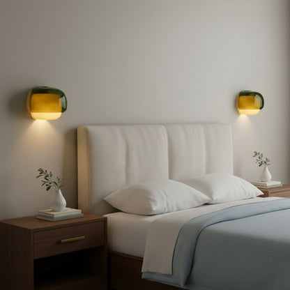 Norman Modern Colorful Layered Glass Wall Light
