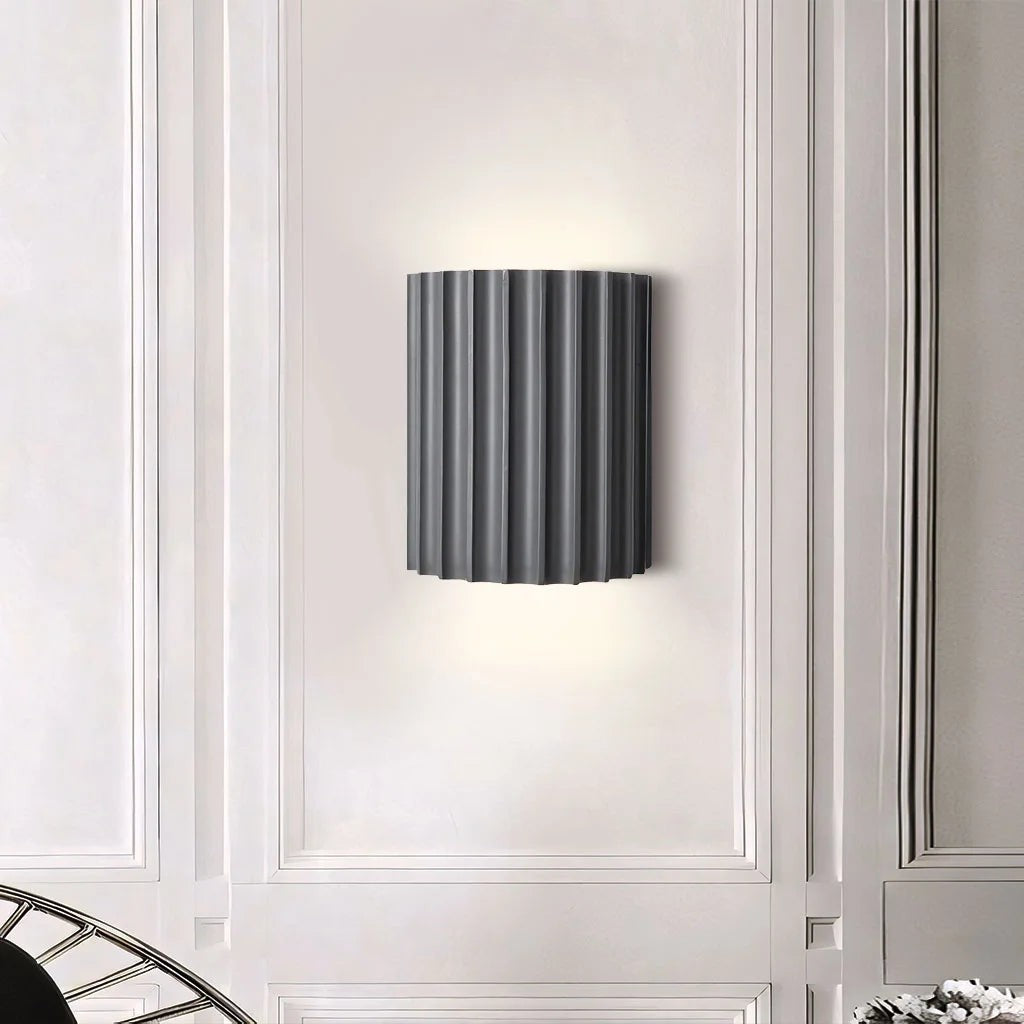 Pranavi Modern Bundle Ribbed Fluted Resin Wall Sconce