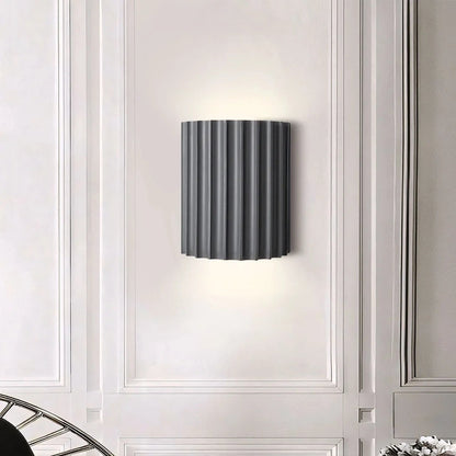 Pranavi Modern Bundle Ribbed Fluted Resin Wall Sconce