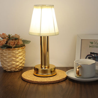 Mariana Cordless Battery Operated Pleated Shade Table Lamp