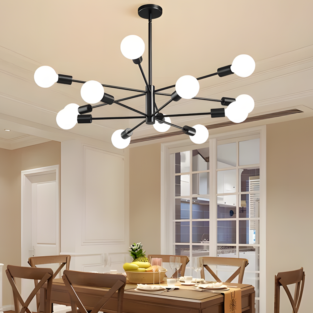 Drayven Modern Tiered Sputnik Metal Chandelier