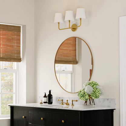 Liryn Minimalist 2/3/4 Heads Fabric Vanity Wall Light