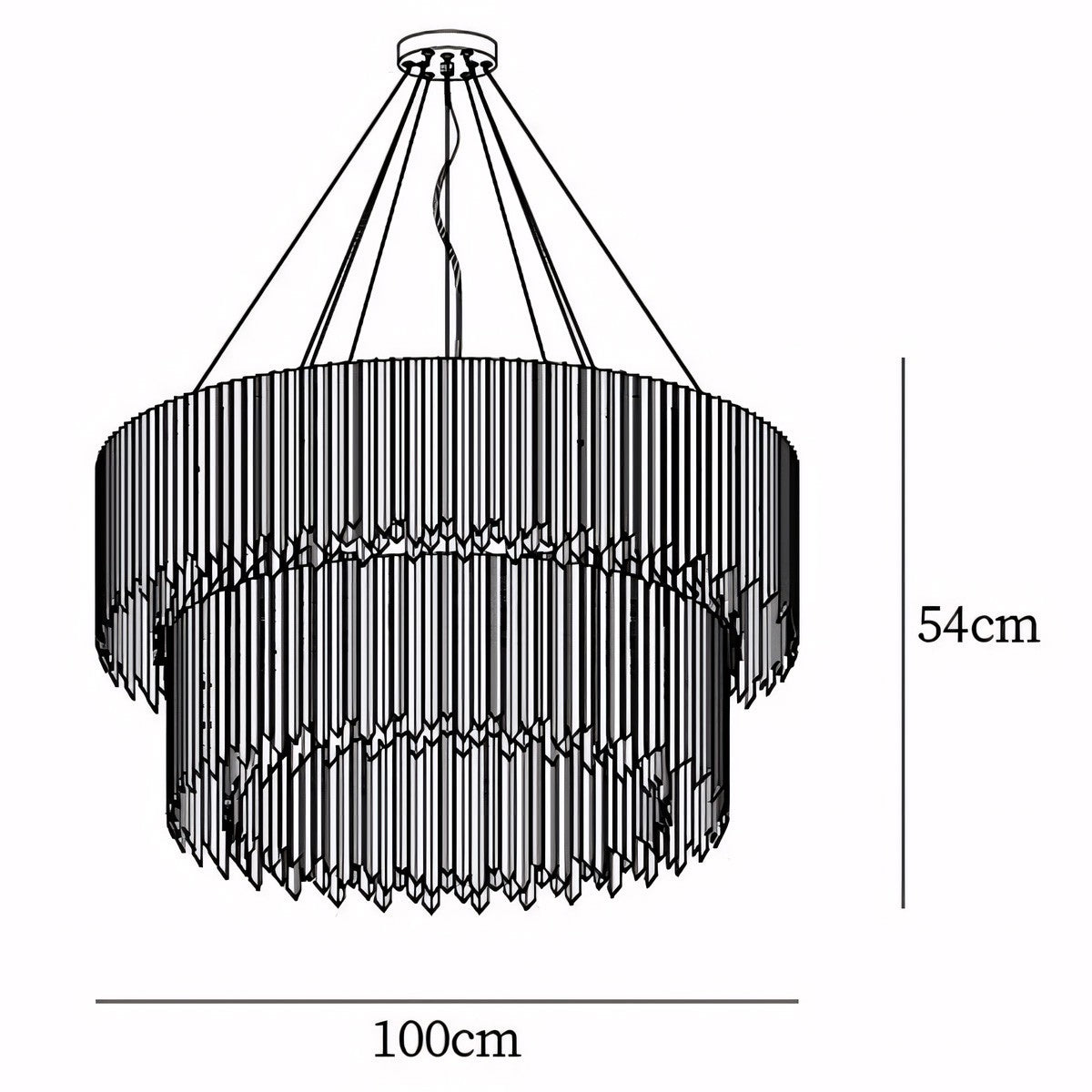 Jasper Facet Chandelier Collection
