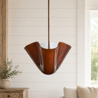 Franklin Modern Shell Glass Fazzo Pendant Light