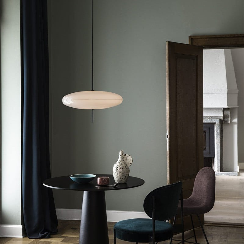 Korbin Acrylic White Flying Saucer Pendant Light