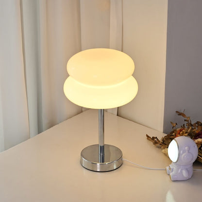 Josie Cream Glass Bauhaus Style Table Lamp