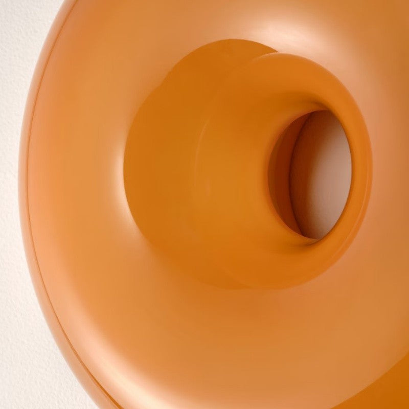 Ozona Bright Orange Donut Wall Lamp