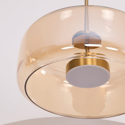 Raith Mouth Blown Glass Shade Pendant Light