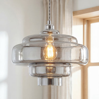 Yves Vintage Tiered Glass Pendant Light