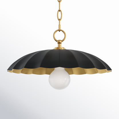 Velmara Farmhouse Metal Flower Pendant Light