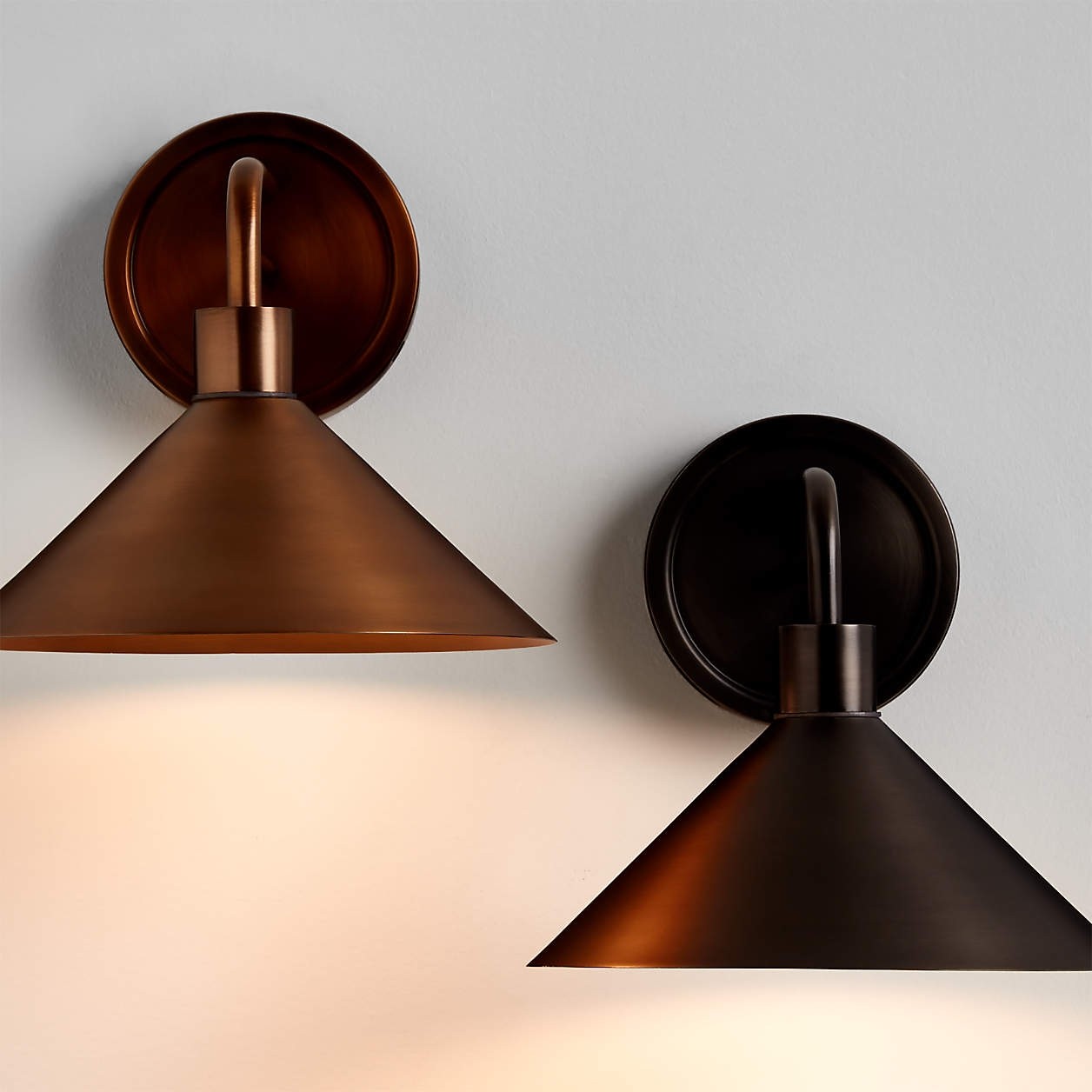Kemp Industrial Black Brass Metal Indoor/Outdoor Wall Light