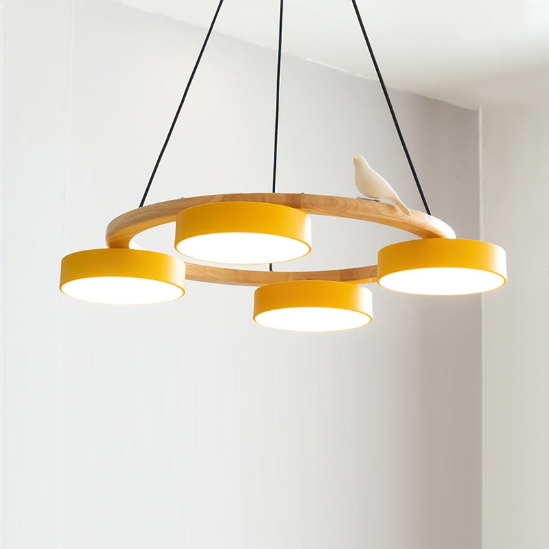 Myrithor Macarons Bird Woon Round Chandelier