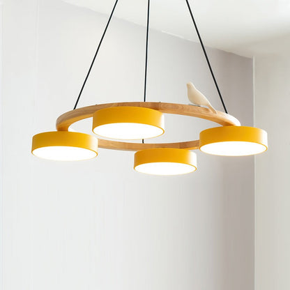 Myrithor Macarons Bird Woon Round Chandelier