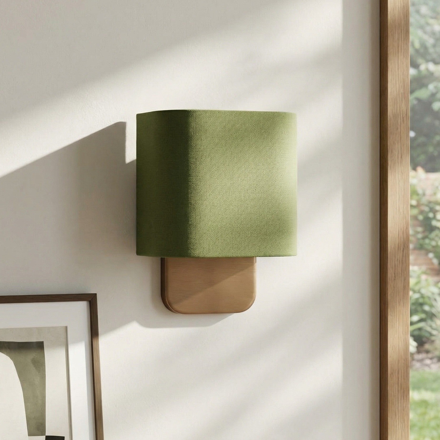 Ondine Modern Linen Fabric Shade Wall Sconce