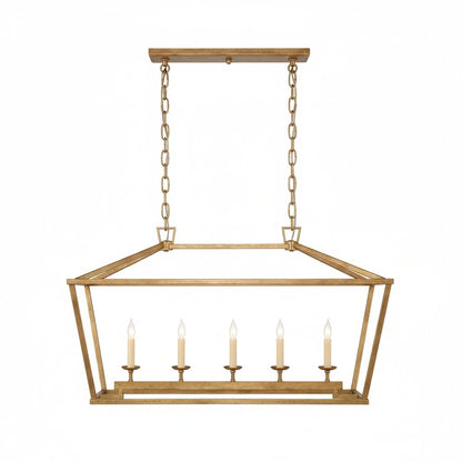 Aria Farmhouse Wrought Iron Lantern Chandelier Light