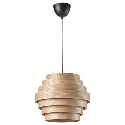 Emmeline Nordic Wood Multi Layer Pendant Light