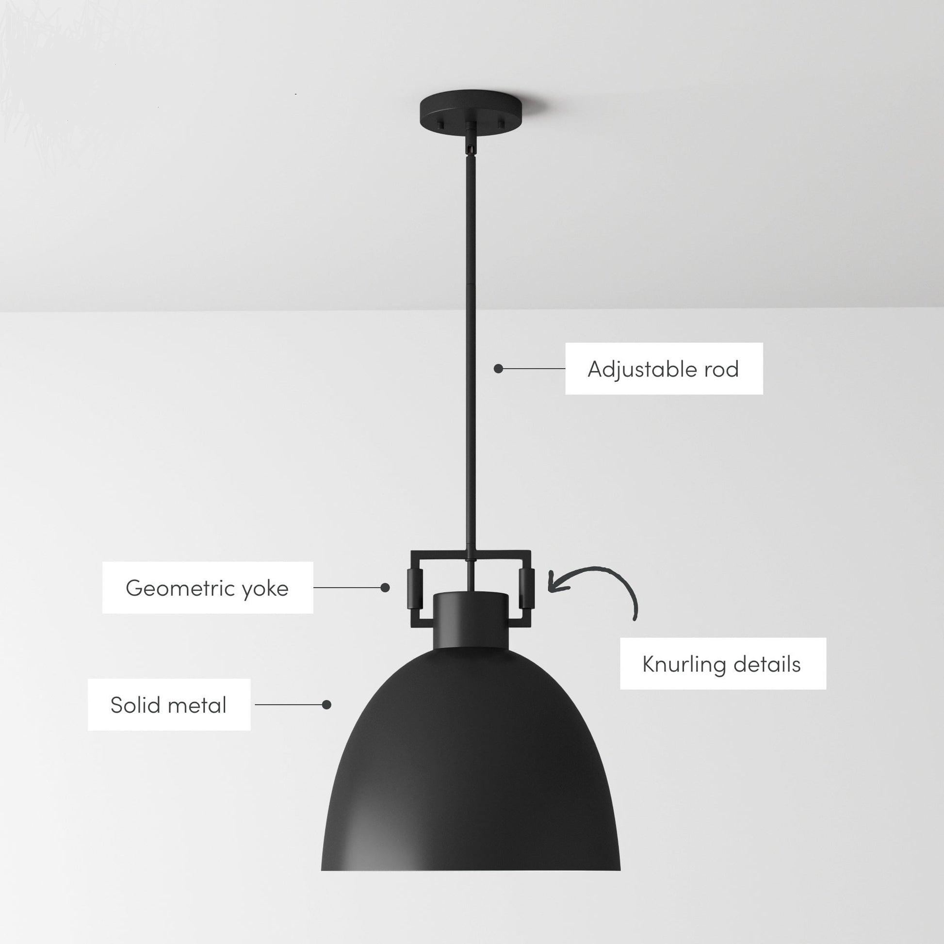 Hazel Industrial Style Metal Shade Pendant Light