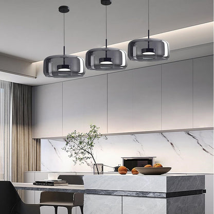 Raith Mouth Blown Glass Shade Pendant Light