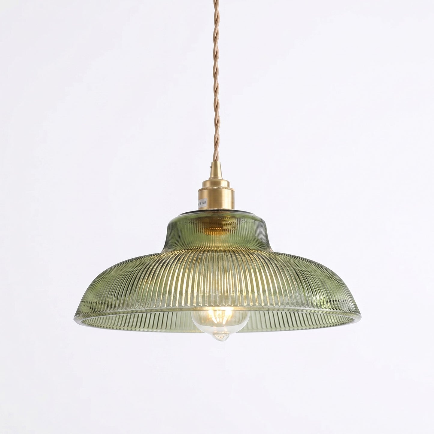 Draxith Retro Japanese Striped Stained Glass Droplight