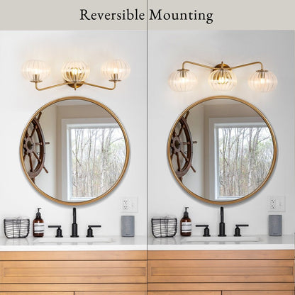 Cedric Modern Brass Spherical Glass Wall Light