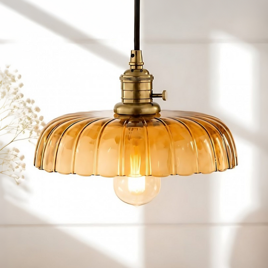 Oryndar Antique Cut Glass Bowl Pendant Light