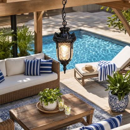Maxwell Farmhouse Outdoor Patio Porch Small Pendant Light