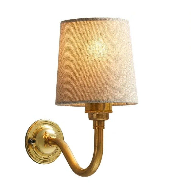 Nyxel Vintage Fabric Small Wall Sconce