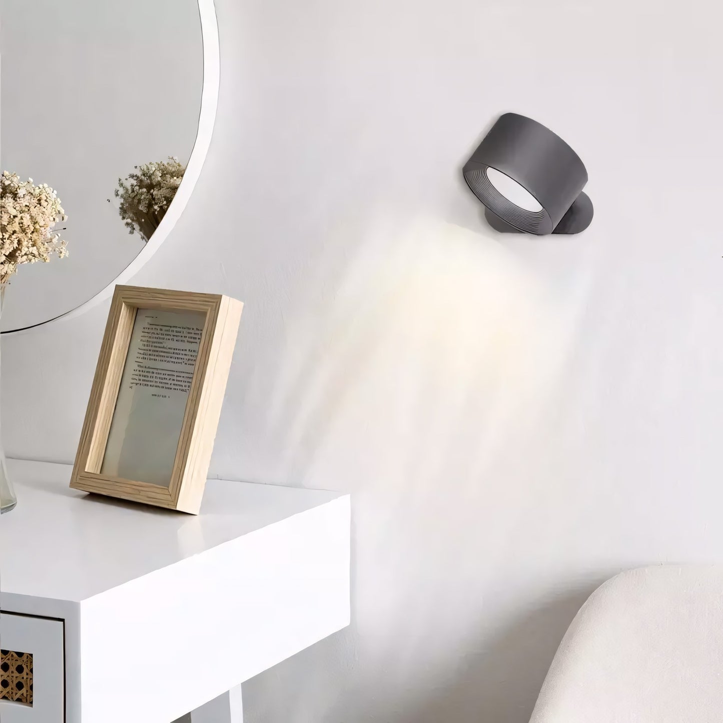 Ozoo Rechargeable Wall Mounted Reading Lights for Bedroom