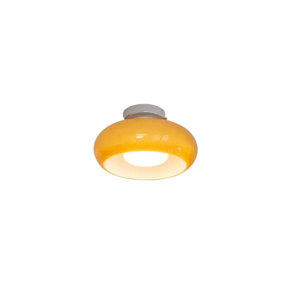 Oziro Vintage Donut Round Glass Ceiling Lights