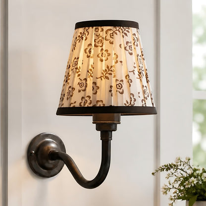 Nyxel Vintage Fabric Small Wall Sconce