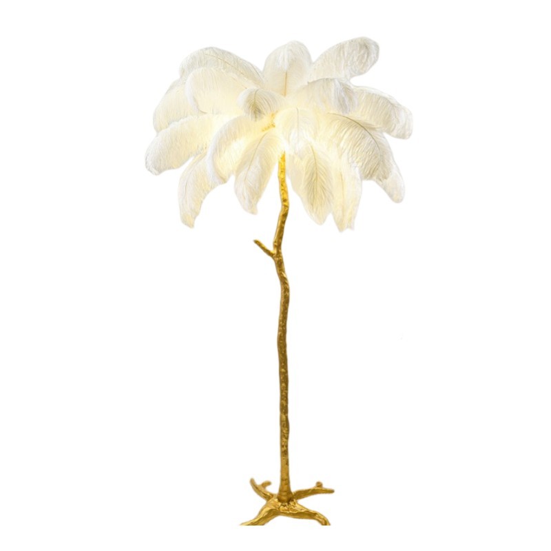 Aita Ostrich Feather Floor Lamp