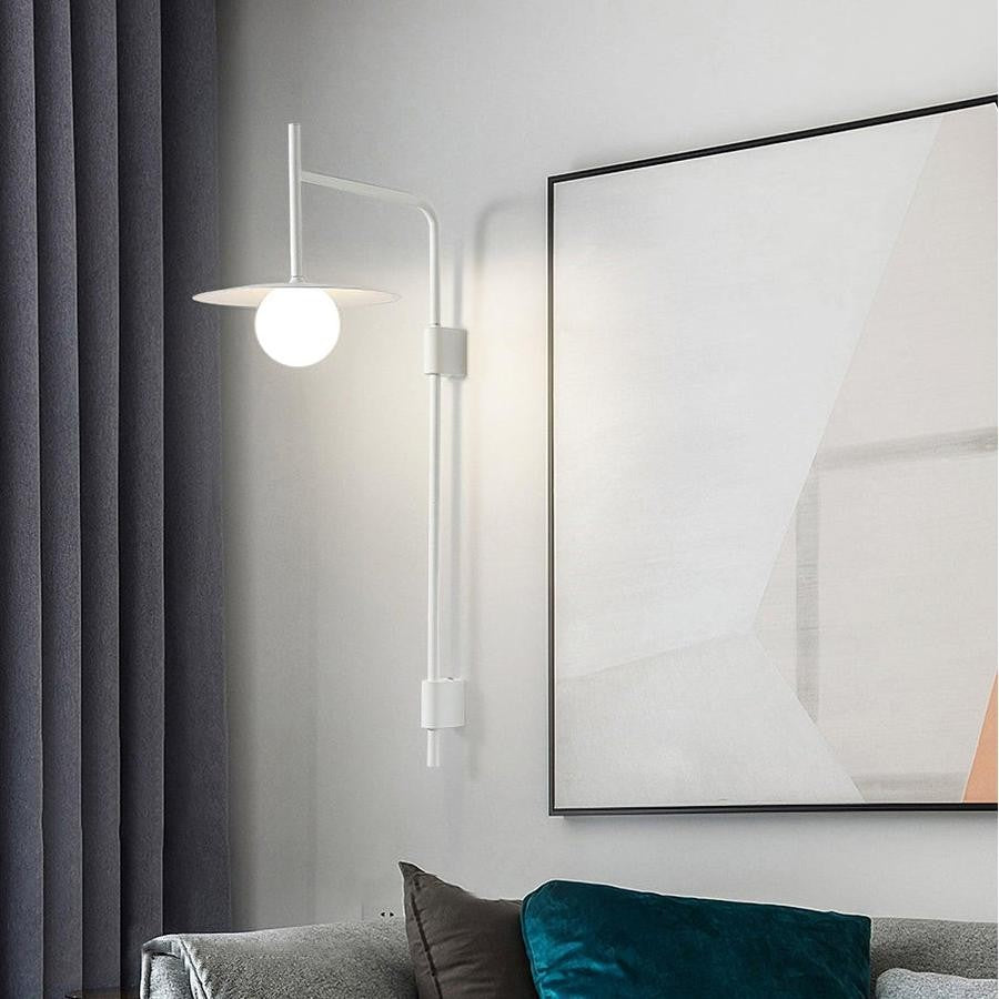Pyris Scandinavian Minimalist Metal Swing Arm Wall Lamp