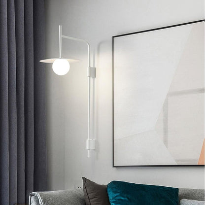 Pyris Scandinavian Minimalist Metal Swing Arm Wall Lamp