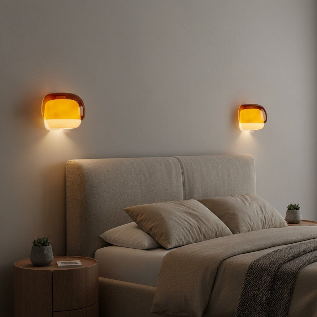 Norman Modern Colorful Layered Glass Wall Light