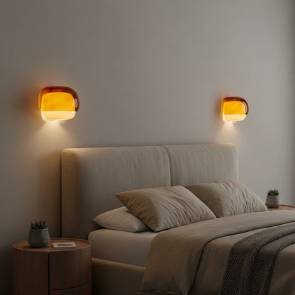 Norman Modern Colorful Layered Glass Wall Light